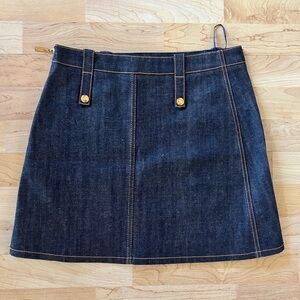 Louis Vuitton Denim Mini Skirt